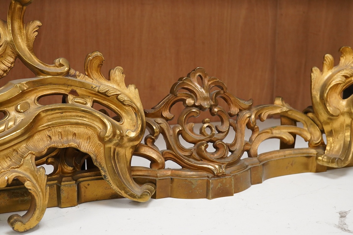 A 19th century ormolu chenet, 44cm tall